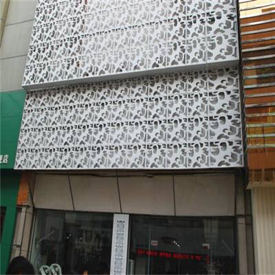 艺术门头雕刻铝板装饰材料_德普龙商铺门头雕刻铝板供应商
