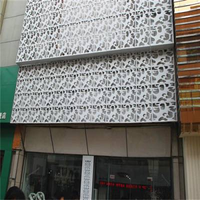 艺术门头雕刻铝板装饰材料_德普龙商铺门头雕刻铝板供应商